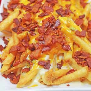 Loaded Fries Bacon and Cheese